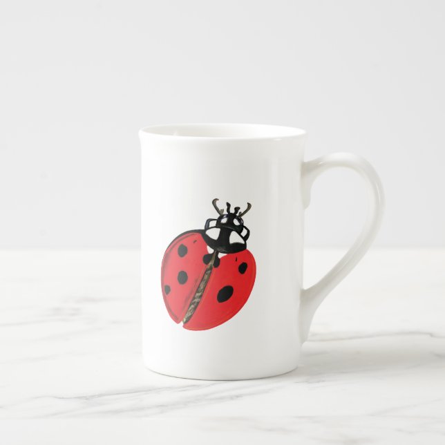 Tasse En Porcelaine Illustration Lady Bug (Droite)