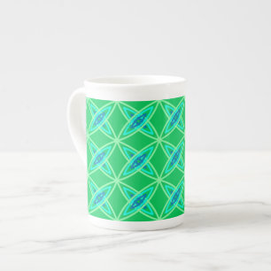 Tasse En Porcelaine Impression atomique moderne du milieu du siècle - 