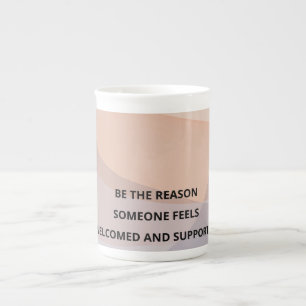 Tasse En Porcelaine Impression d'art mural motivationnel minimaliste /
