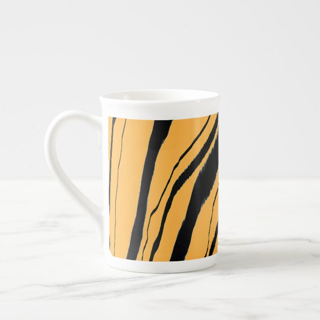 Tasse En Porcelaine Impression de tigre (Gauche)