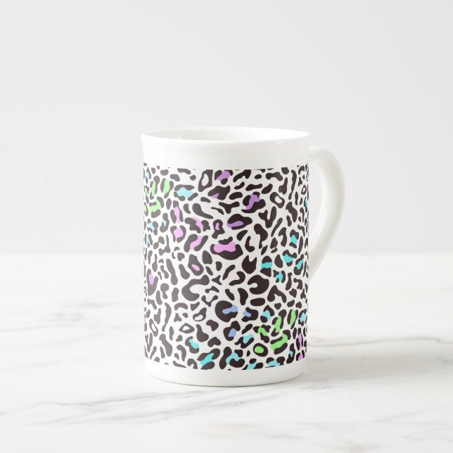 Tasse En Porcelaine Impression léopard pastel (Devant droit)