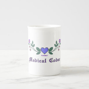 Tasse En Porcelaine Impression Médicale Codeur bleu CS