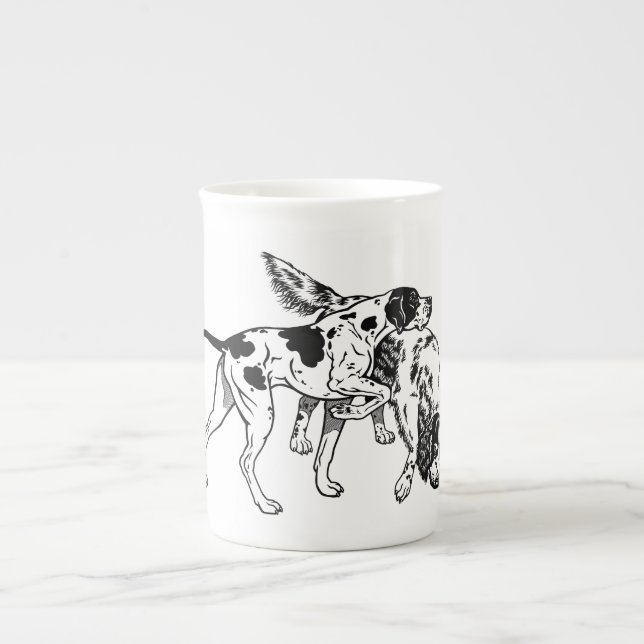 Tasse En Porcelaine indicateur et poseur anglais (Devant)