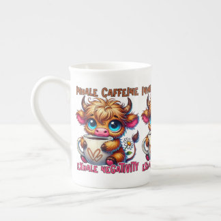 Tasse En Porcelaine Inhaler la caféine, expirer la négativité