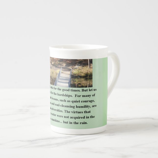 Tasse En Porcelaine Inspiration Quiet Courage (Devant droit)