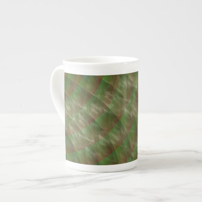 Tasse En Porcelaine Interférence de Moldy par Kenneth Yoncich (Devant gauche)