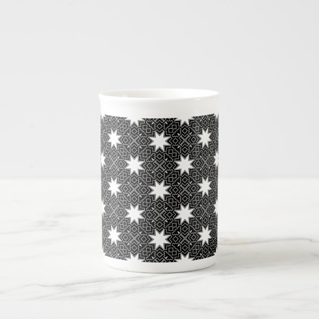 Tasse En Porcelaine INV géométrique étoile (Devant)