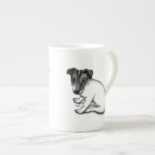 Tasse En Porcelaine Jack Russell Puppy 10 semaines
