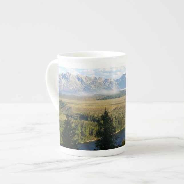 Tasse En Porcelaine Jackson Hole Mountains et River (Devant gauche)
