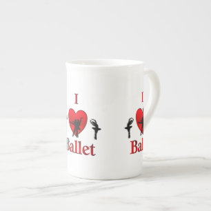 Tasse En Porcelaine J'adore la danse de ballet