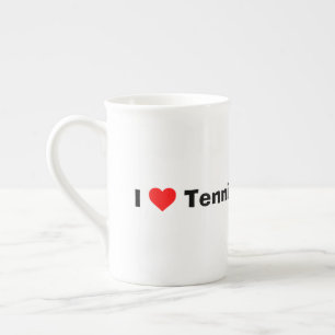 Tasse En Porcelaine J'aime le tennis