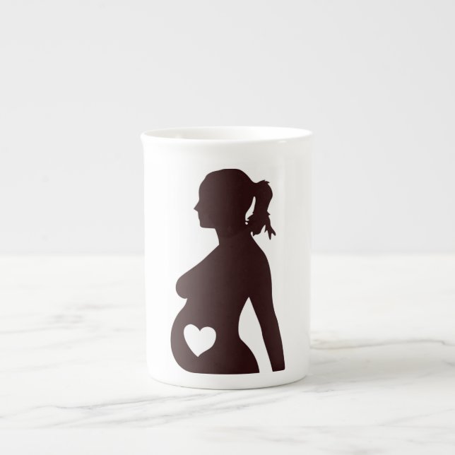 TASSE EN PORCELAINE J'AIME MON BÉBÉ (Devant)