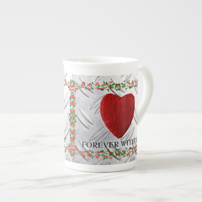 Tasse En Porcelaine Jamais avec toi (Devant droit)
