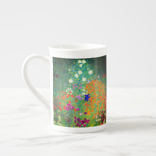 Tasse En Porcelaine Jardin aux fleurs Gustav Klimt