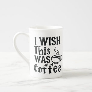 Tasse En Porcelaine « J'aurais préféré que ce soit du café » - Typogra