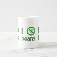 Je déteste les haricots Texte vert
