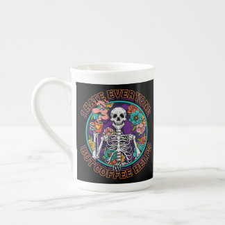Tasse En Porcelaine Je déteste tout le monde, le café aide, Cadeaux po