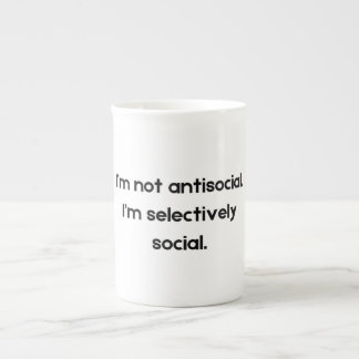 Tasse En Porcelaine Je ne suis pas asocial — Je suis sélectif dans mes