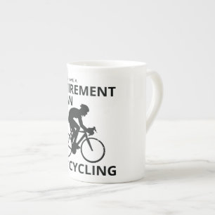 Tasse En Porcelaine Je prévois de faire du vélo à ma retraite