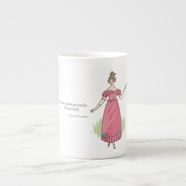 Tasse En Porcelaine Je suis excessivement détourné - fierté et (Devant)