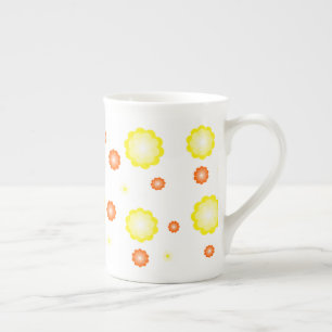 Tasse En Porcelaine Joli coloré Fleurs de marais motif
