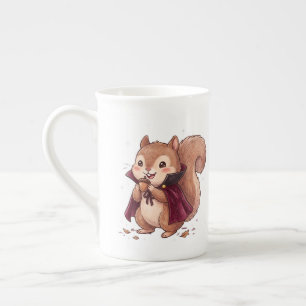 Tasse En Porcelaine Joli Écureuil Vampire avec Cape de Halloween en Gl