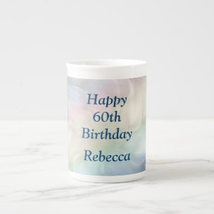 Tasse En Porcelaine Joli Pastel 60e Anniversaire design