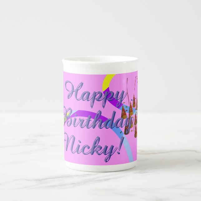 Tasse En Porcelaine Joyeux anniversaire (Devant)
