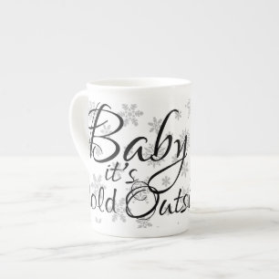 Tasse En Porcelaine Joyeux Noël, bébé il fait froid dehors