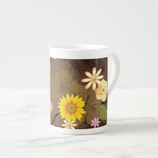 Tasse En Porcelaine Jungle imaginaire 3 (Devant droit)
