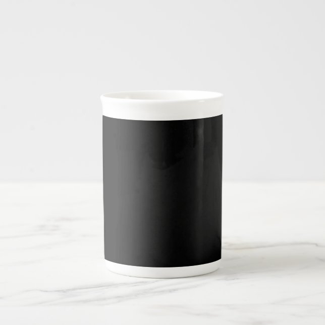 Tasse En Porcelaine Juste code hexadécimal noir 000000 (Devant)
