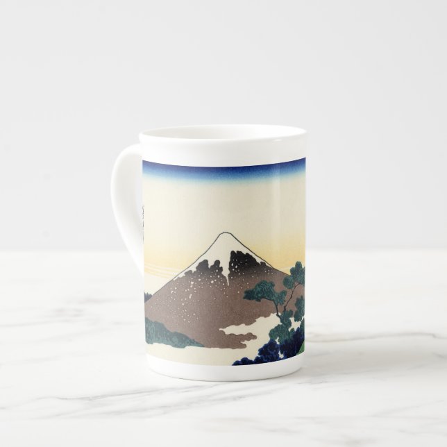 Tasse En Porcelaine Katsushika Hokusai. Le col de l'Inume dans la prov (Devant gauche)