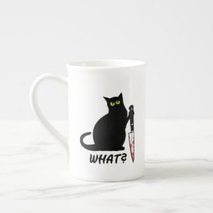 Tasse En Porcelaine Killer Cat Quoi ?