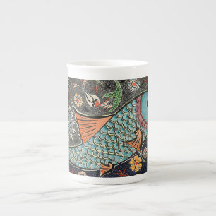 Tasse En Porcelaine Koi Mosaic