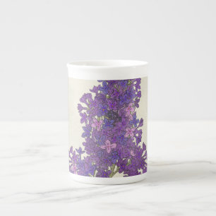Tasse En Porcelaine La Belle Fleur de Lilas