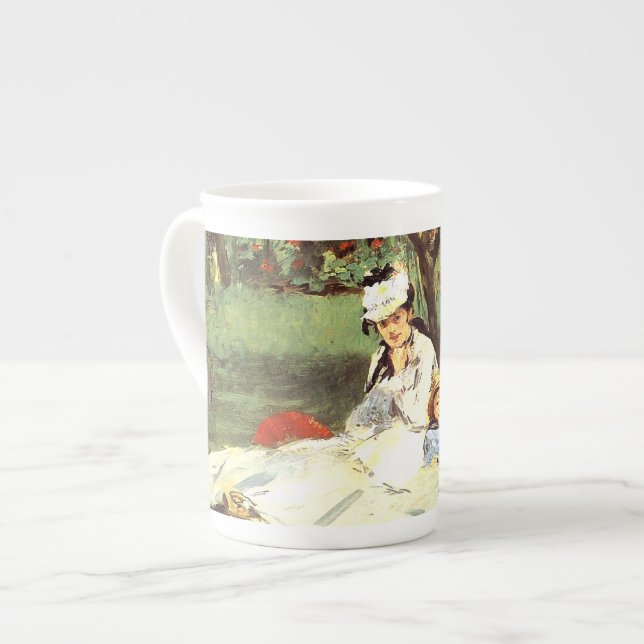 Tasse En Porcelaine La famille Monet dans son jardin Edouard Manet (Devant gauche)