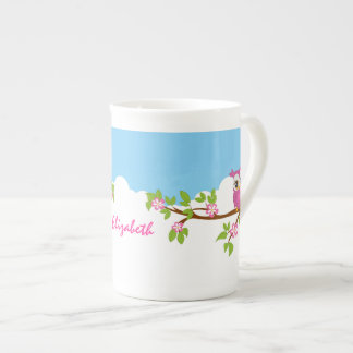 Tasse En Porcelaine La petite fille de la Chouette à la branche de l'o