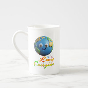 Tasse En Porcelaine La Terre aime tout le monde