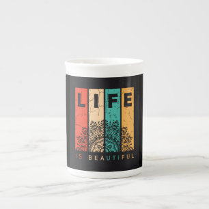 Tasse En Porcelaine La vie est belle