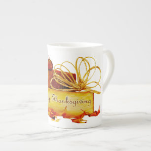 Tasse En Porcelaine l'ambiance chaleureuse et festive de Thanksgiving