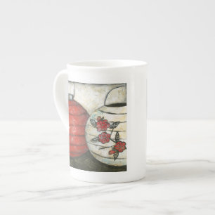 Tasse En Porcelaine Lanternes chinoises de nouvelle année avec