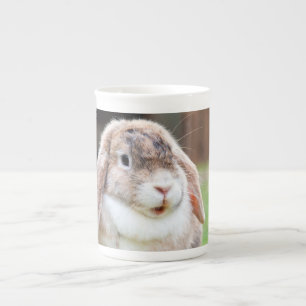 Tasse En Porcelaine lapin à oreilles de lop mignon