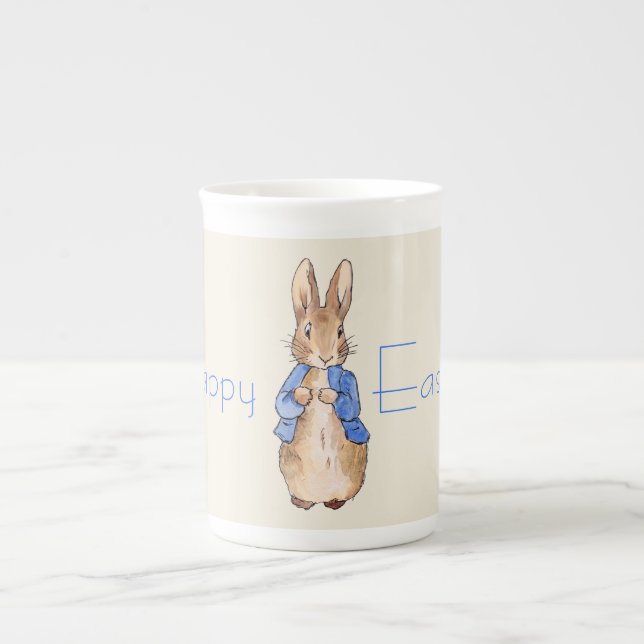 Tasse En Porcelaine lapin de Pâques (Devant)