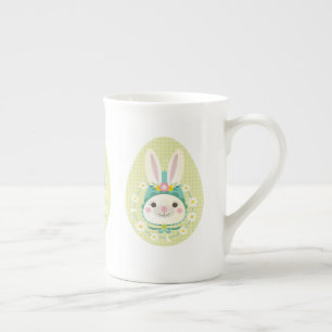 Tasse En Porcelaine Lapin de Pâques, tasse de porcelaine osseuse