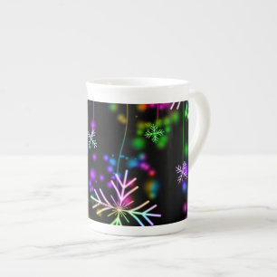 Tasse En Porcelaine L'atmosphère festive et animée de Noël de Slippery