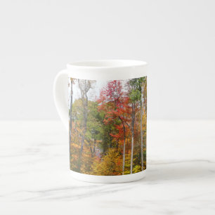 Tasse En Porcelaine L'automne dans la forêt Photographie d'automne col