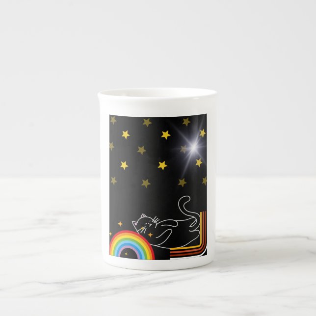 Tasse En Porcelaine Lazy cat (Devant)