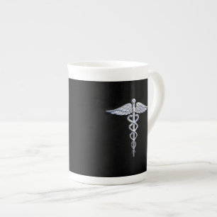 Tasse En Porcelaine Le chrome aiment le symbole Médicale de caducée