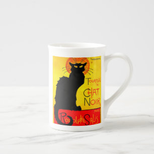 Tasse En Porcelaine Le Conversation Noir Vintage