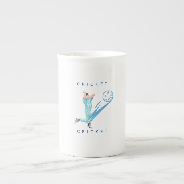 Tasse En Porcelaine Le cricket touché (Devant)